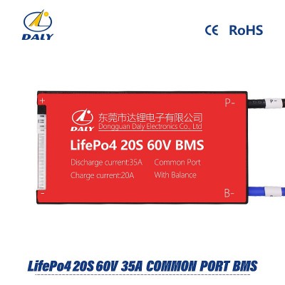 BMS LFP 20S 60V DALY common port with balance
