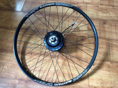 Мотор-колесо 26' заднее Bafang 350W редукторное Alexrims, под диск