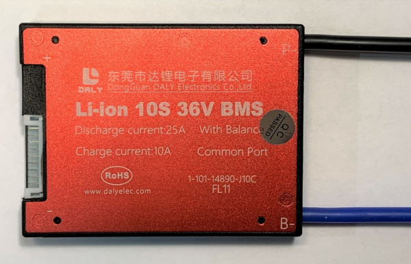 BMS Li-ion 10S 36V 25A DALY common port with balance