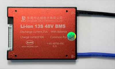BMS Li-ion 13S 48V 25A DALY common port with balance